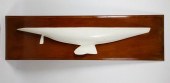 VINTAGE YACHT HALF HULL PLAQUE