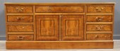 VINTAGE YEW WOOD LEATHERTOP CO