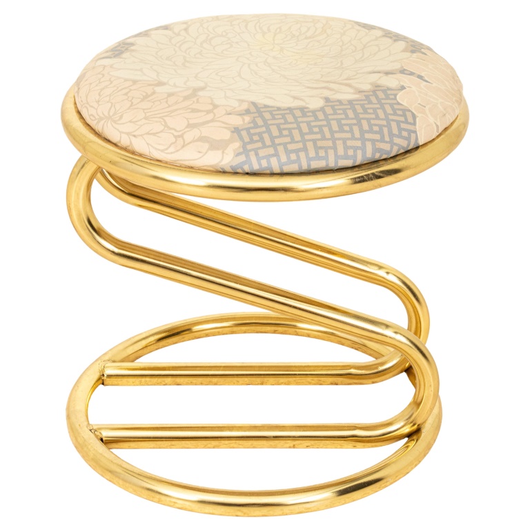 VINTAGE ZIG ZAG BRASS-COLORED