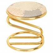 VINTAGE ZIG ZAG BRASS-COLORED