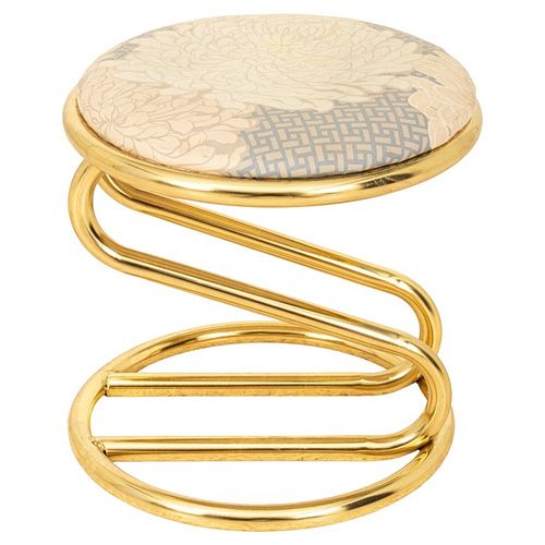 VINTAGE ZIG ZAG BRASS-COLORED