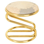 VINTAGE ZIG ZAG BRASS-COLORED