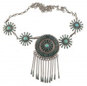VINTAGE ZUNI STERLING SILVER T