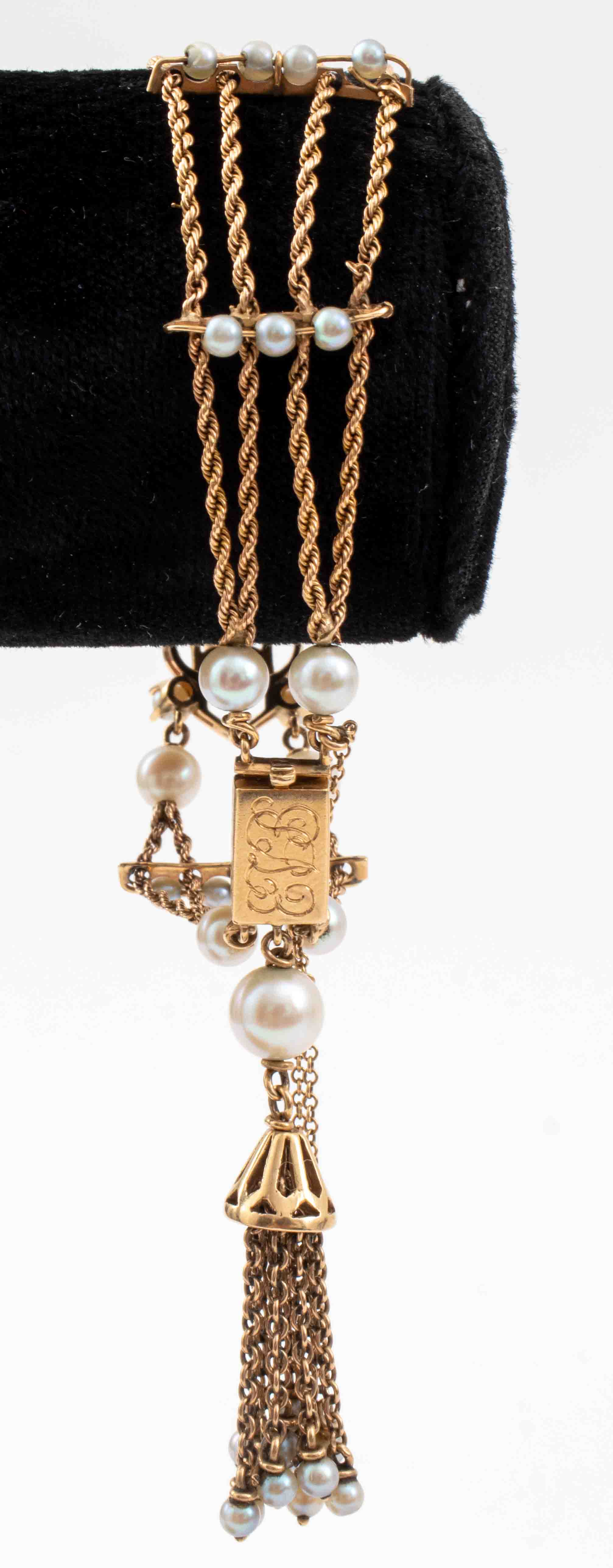 VINTAGE14K GOLD FILIGREE PEARL