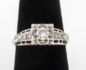 VINTAGE14K WHITE GOLD DIAMOND