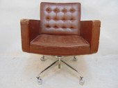 VINYL TUFTED SWIVEL OFFICE CHA