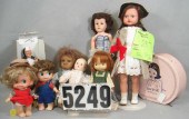 Vinyl/cloth/plastic dolls lot,