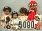 Vinyl/Plastic doll lot, 8 to 1