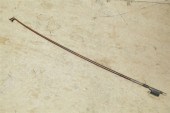 VIOLIN BOW. Silver mounted bow
