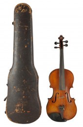 VIOLIN IN CASEunsigned; 23 inc