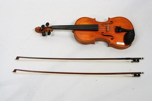 VIOLIN WITH CASE,TWO BOWSViolin