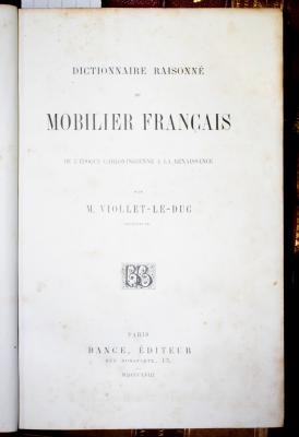 Viollet le Duc, E.E. Dictionnaire