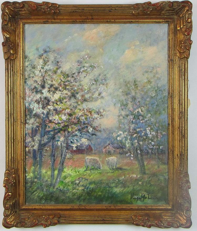 VIRGIL JOHNSON (20TH CENTURY) OIL