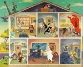 VIRGIL ROSS LOONEY TUNES LITHO