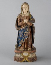 VIRGIN MARY SCULPTUREA serene