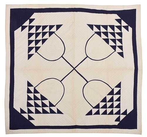 VIRGINIA "BASKET" COTTON QUILTcirca