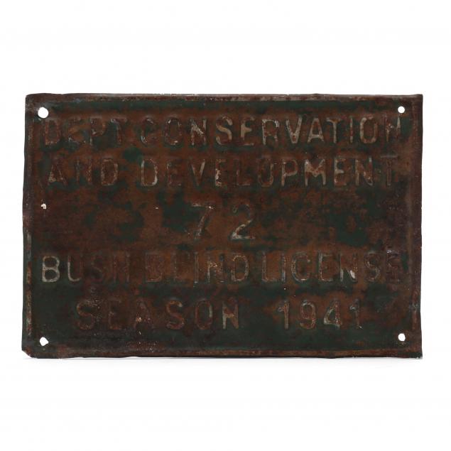 VIRGINIA BUSH BLIND LICENSE, SEASON