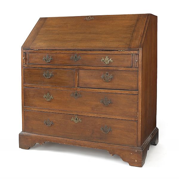 Virginia Chippendale walnut slant