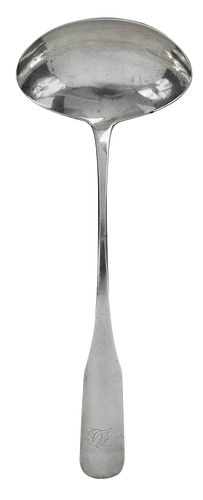 VIRGINIA COIN SILVER LADLE, ENOCH