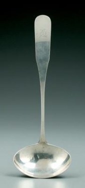 Virginia coin silver ladle, fi