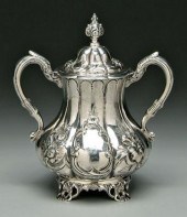 Virginia coin silver sugar urn