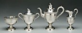 Virginia coin silver tea servi