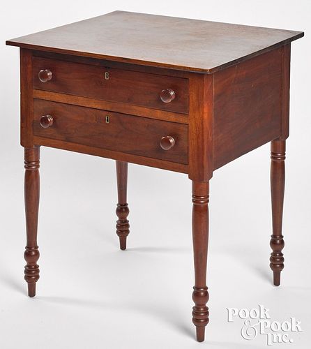 VIRGINIA SHERATON WALNUT TWO-DRAWER