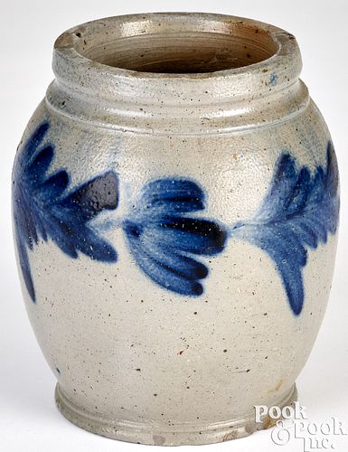 VIRGINIA STONEWARE BULBOUS JAR, CA.