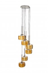 VISTOSI 6-LIGHT "DAMASCO" CHAN