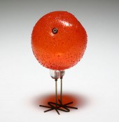 Vistosi art glass Pulcino bird
