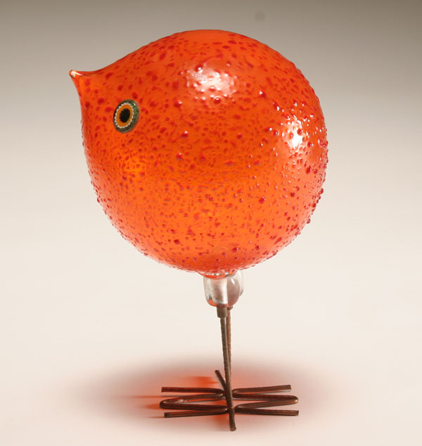 Vistosi Pulcino art glass bird