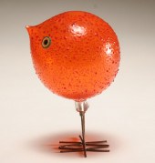 Vistosi Pulcino art glass bird
