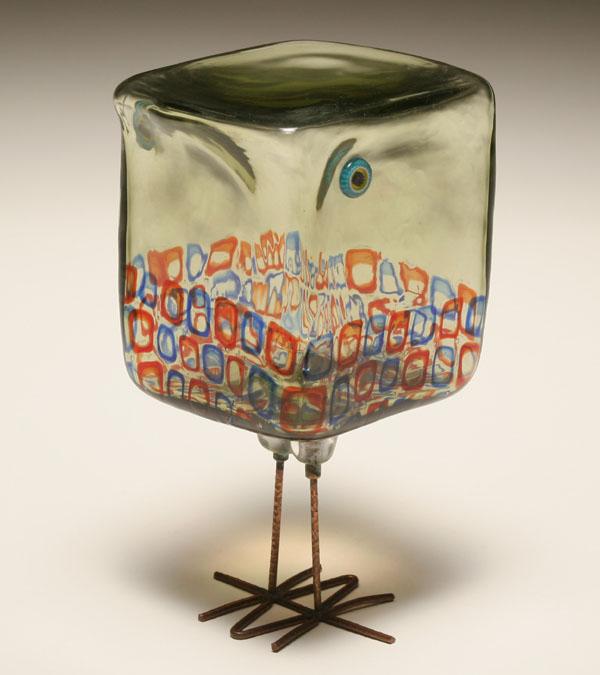 Vistosi Pulcino art glass bird,