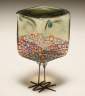 Vistosi Pulcino art glass bird