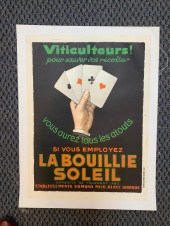 VITICULTEURS, UNFRAMED LINEN-B