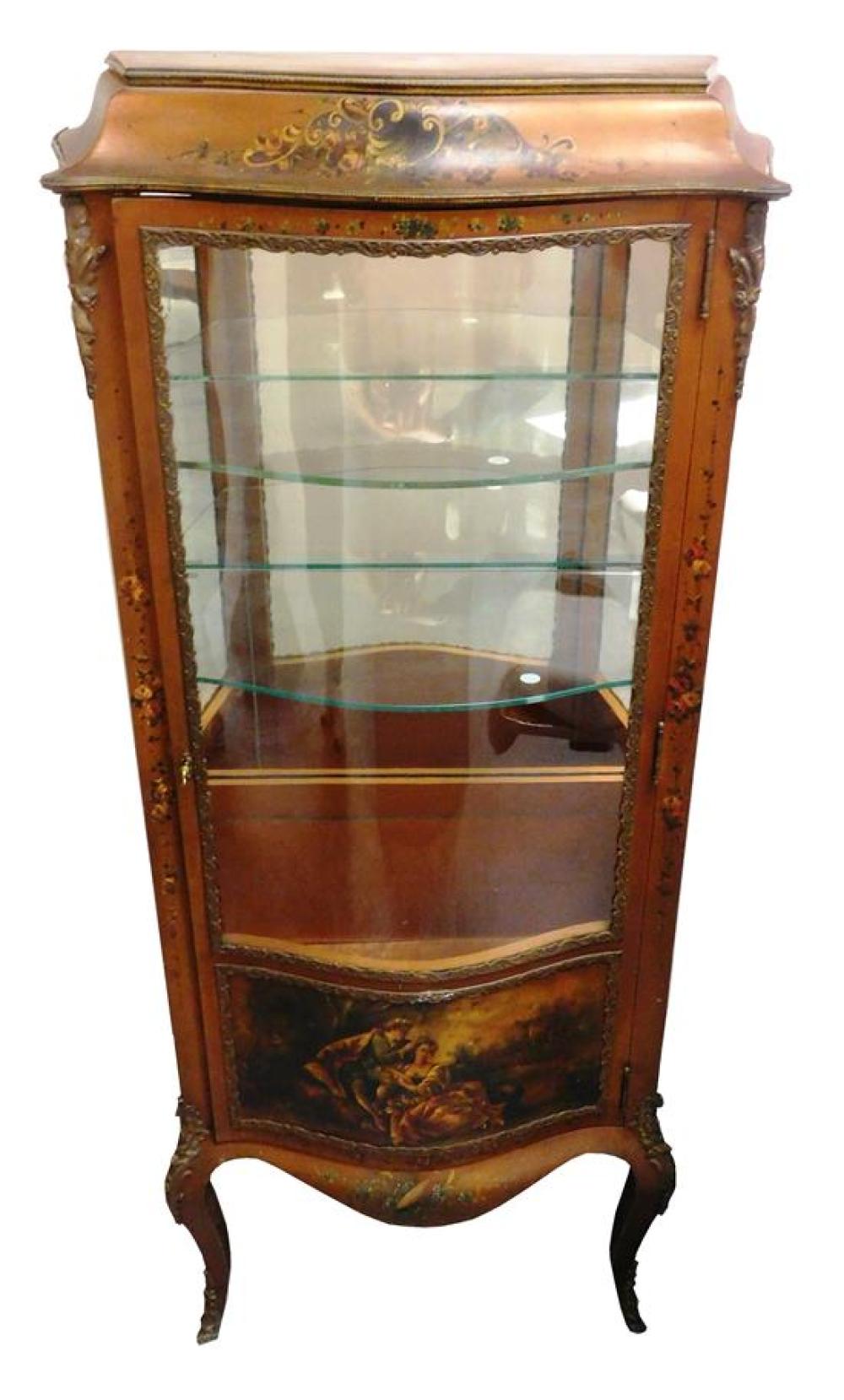 VITRINE, FRENCH STYLE, LATE 19TH/