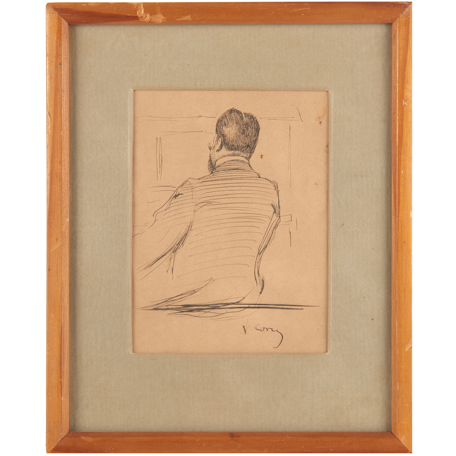 VITTORIO CORCOS, PORTRAIT DRAWING