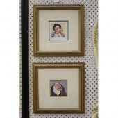 Vivien?, two miniatures, nun &
