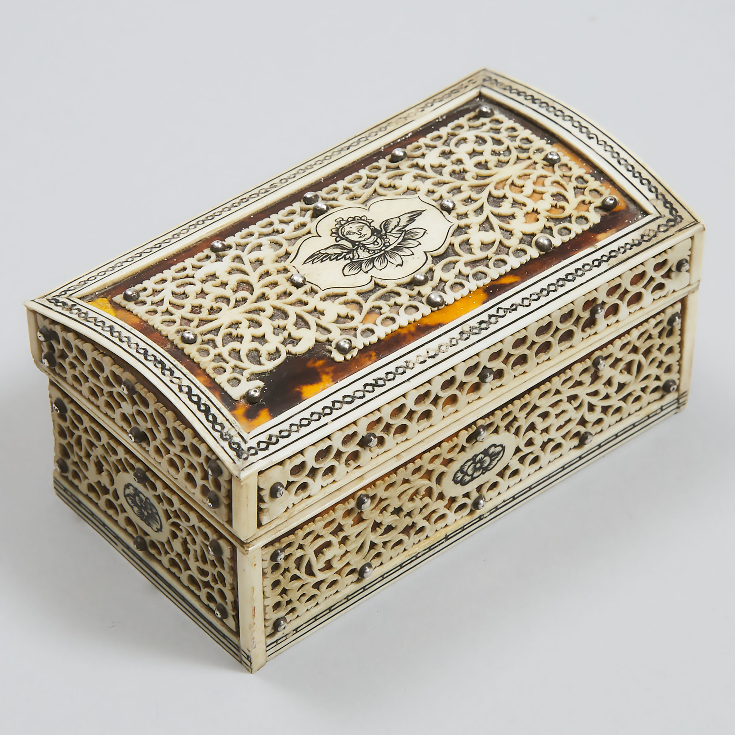 Vizagapatam Silver Studded Ivory