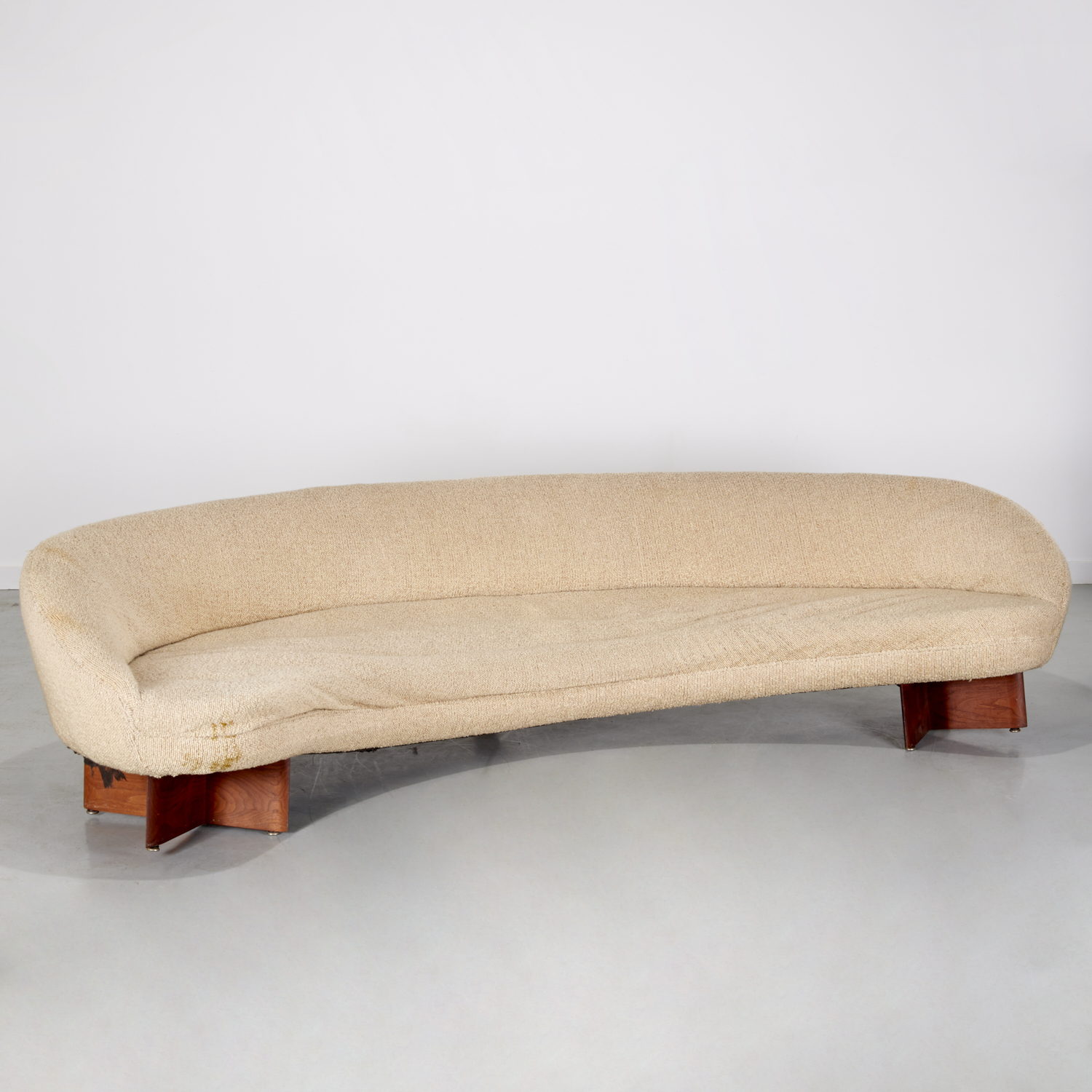 VLADIMIR KAGAN, RARE WALNUT BASE