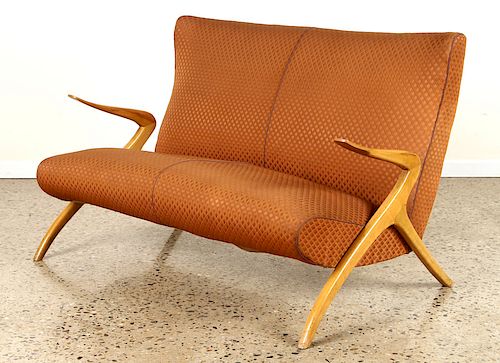 VLADIMIR KAGAN STYLE UPHOLSTERED
