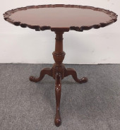 VNTG MAHOGANY FLIP TOP PEDESTA
