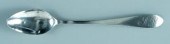 Vogler coin silver spoon, hand