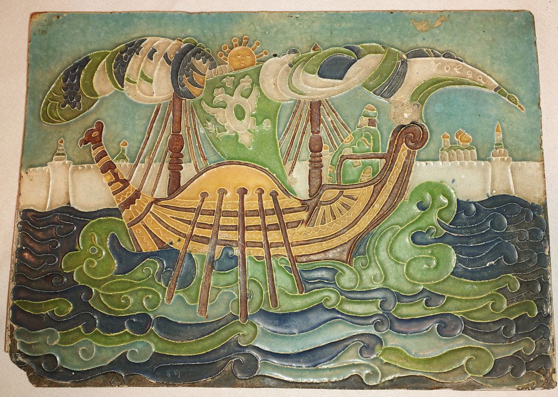 VOLGA STUDIOS LARGE CERAMIC RUSSIAN