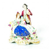 VOLKSTEDT FIGURINE GROUPING, C