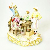 VOLKSTEDT FIGURINE GROUPING, R