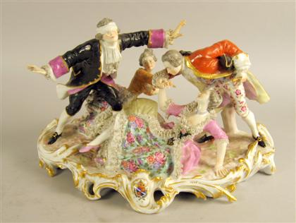 Volkstedt porcelain figural group