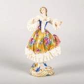VOLKSTEDT PORCELAIN LACE FIGUR