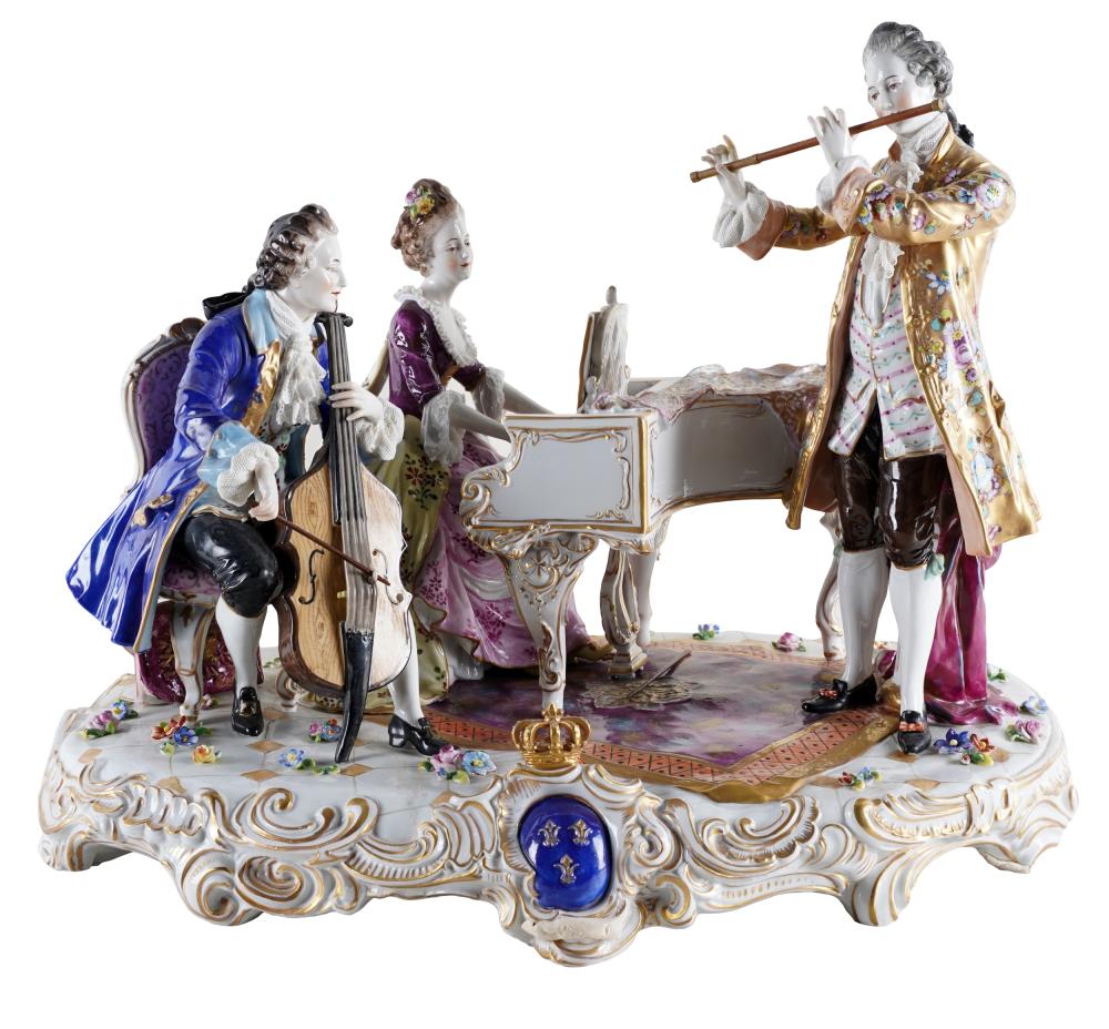 VOLKSTEDT PORCELAIN MUSICAL FIGURAL