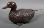 VTG JAPANESE BRONZE DUCK STATU